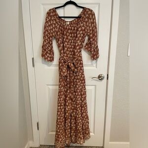 Natalie Martin Silk Maxi Dress